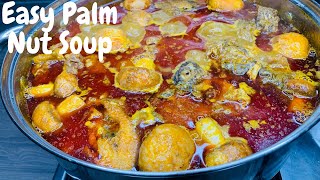 HOW TO MAKE EASY AUTHENTIC GHANAIAN PALM NUT SOUP [upl. by Agnes]