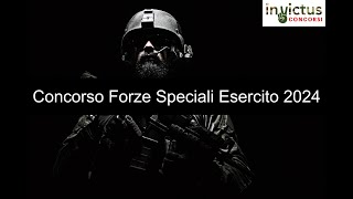 Concorso Forze Speciali Esercito 2024 [upl. by Vel295]