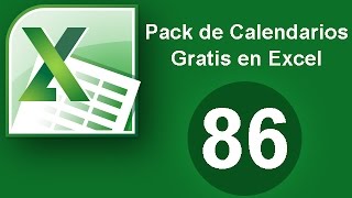 Tutorial Excel Cap 86 Pack de Calendarios Gratuitos [upl. by Naujd]