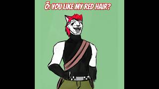 Red hair drawing memes charactermeme spidersona Ōkami bluespider maysocs lol fypシ゚viral [upl. by Yenroc]