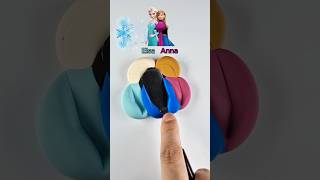 Mixing Annas and Elsa Colors with Clay What Do You Get satisfying colormixing Frozen Frozen2 [upl. by Noiramed160]