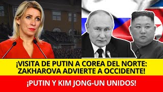 Zakharova quot¿Sanciones ¡Putin no se detiene La sorprendente visita a Corea del Nortequot [upl. by Herod]