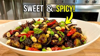 Kung Pao Brussel Sprouts A Spicy Twist On Classic Sprouts [upl. by Burke]