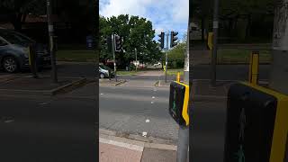 Cambridge Barnwell Road A1134 PEEK TLED Traffic Lights Puffin Crossing [upl. by Sinnal]