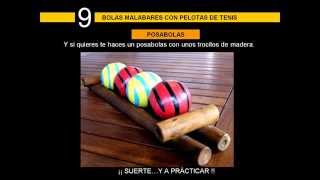 CONSTRUCCION BOLAS MALABARES PELOTAS TENIS l HOW TO BUILD JUGGLING BALLS [upl. by Akenot144]