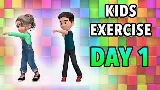 Kids Daily Exercise  Day 1 [upl. by Bolanger360]