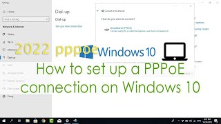 How to Set up a PPPoE connection on Windows 11 pro [upl. by Guyer]