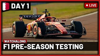 F1 Live 2024 Bahrain Testing Day 1 Watchalong  Live Timings  Commentary [upl. by Baxter809]