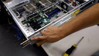 How to install server on a rack [upl. by Barbara-Anne23]