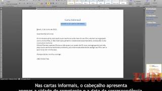 MODELO DE CARTA FORMAL E INFORMAL [upl. by Eicyac460]