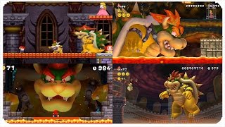 New Super Mario Bros Series  All Bowser Final Boss Battles 20062013 [upl. by Lathan338]