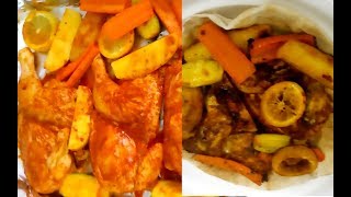 chicken oven recipeRoasted chicken potatoes and vegetables recipe [upl. by Auqenet]