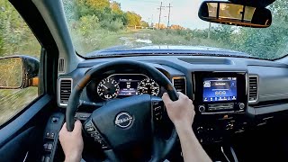 2022 Nissan Frontier SV  POV Test Drive Binaural Audio [upl. by Llenra]