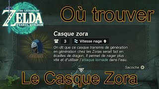 Trouver le Casque Zora  The Legend of Zelda Tears of the Kingdom [upl. by Ilujna]