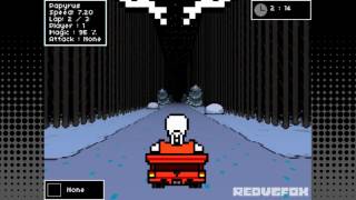 Papyrus Gameplay  Undertale Racer UnderRacer [upl. by Suirtimid]