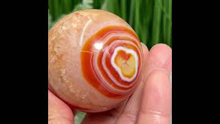 Carnelian with Quartz Sphere Healing Crystal Ball 226g 55mm [upl. by Alyss]