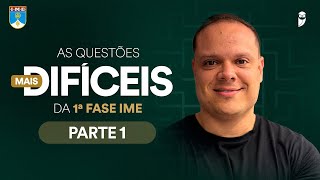 As questões mais difíceis da 1ª Fase IME  PARTE 1  Prof Sandro Davison [upl. by Fitzger]