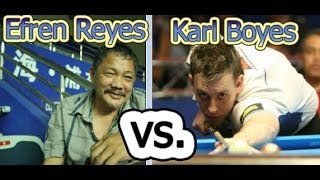 Efren Reyes  vs  Karl Boyes  The 2014 World 9Ball Championship [upl. by Pyne]