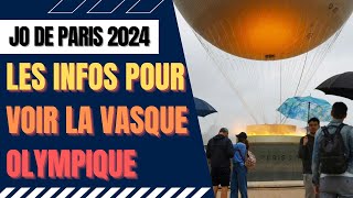 Les horaires billetterie pour voir la vasque olympique aux Tuileries [upl. by Haikezeh]