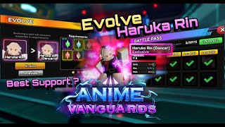 RobloxAnime Vanguards  Evolve Haruka Rin BEST Support Unit  YukiSw [upl. by Hsoj]