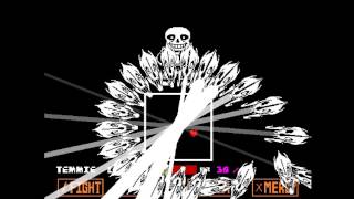 Undertale SPOILER  Sans Battle with the song that might play when you fight Sans FULL FIGHT [upl. by Anerbes]