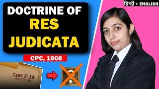 Res Judicata  Section 11 Civil Procedure Code 1908 CPC Fully Explained in HINDI  ENGLISH [upl. by Ardnaeed]