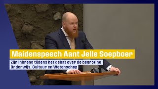 Aant Jelle Soepboer spreekt deels in het Fries tijdens het debat over de begroting OCW  160124 [upl. by Tedder]