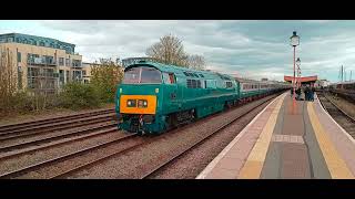 quotWESTERN CHAMPIONquot class 52 D101557303 at Leamington spa station 14424 [upl. by Aggappora180]