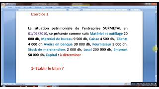 Comptabilité générale S1 Bilan partie 2 [upl. by Oileve16]