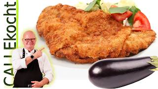 CALLEkocht veggi Schnitzel Aubergine mit mediterranen Aromen Rezept [upl. by Atiuqihc]