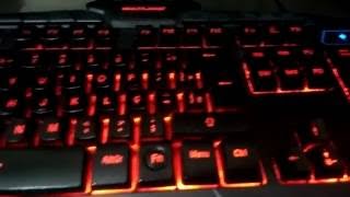 Macetes e Review Teclado Gamer Multilaser Lightning TC195 parte 2 [upl. by Carrick957]