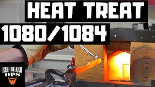 How to Heat Treat 1080  1084  The Most Forgiving Steel [upl. by Ozneral]