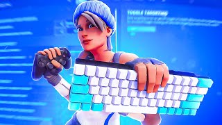 4 IN PIECE CONTROL 1V1🏆Keyboard ASMR Fortnite Gameplay 180FPS 4K😴 [upl. by Franzen]