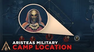 How to Find Aristeas Military Camp in Makedonia Clue Location  Assassins Creed Odyssey [upl. by Elleinnad]