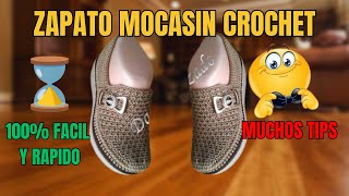 🌈❤️ ¿Cómo Aprender a Tejer un Mocasín de Crochet sin Experiencia Previa y con muchos TIPS [upl. by Michaud]