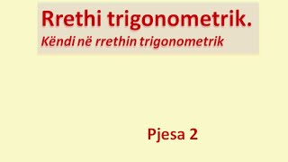 Rrethi trigonometrik  Pjesa 2 Klasa virtuale [upl. by Richardson]