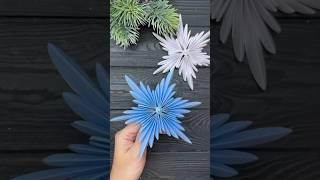 Easy Paper Snowflakes Paper Christmas decorations Tutorials shorts [upl. by Lebiralc660]