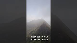 Helvellyn via Striding Edge hiking solohiker [upl. by Adamik381]