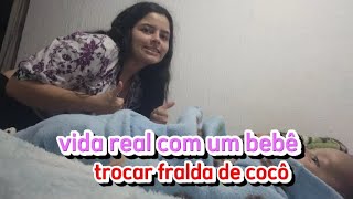 Trocar Fralda de um bebÃª  VIDA REAL MATERNIDADE [upl. by Aisel]