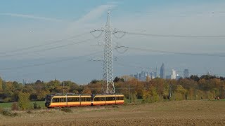 Die Karlsruher Stadtbahn auf der Sodener Bahn unterwegs [upl. by Lletnahs415]