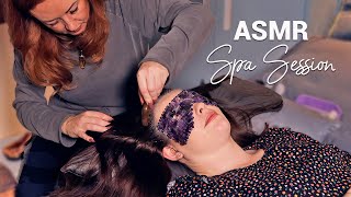 Sleepy ASMR Spa Session 🌟 Hair Growth Oils amp Scalp Massage Face Brushing amp Tuning Forks [upl. by Ayocal865]