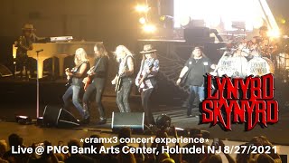 Lynyrd Skynyrd LIVE  PNC Bank Arts Center Holmdel NJ 8272021 cramx3 concert experience [upl. by Dan]