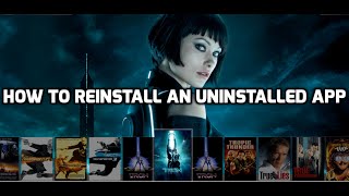 HOW TO REINSTALL AN UNINSTALLED APP WITHIN ANDROID BOX [upl. by Erena]