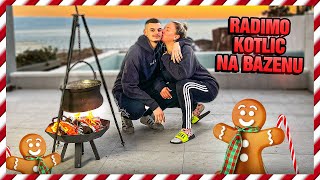 RADIMO ČOBANAC I KUPAMO SE U BAZENU VLOGMAS10 [upl. by Drolyag]