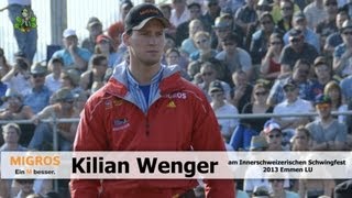 Wenger Kilian am Innerschweizerischen Schwingfest Emmen 2013 [upl. by Morrie152]