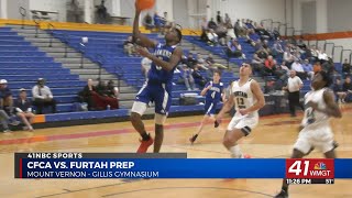 HIGHLIGHTS CFCA boys basketball faces Furtah Prep in GIAA Class 2A semifinals [upl. by Erual]