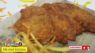 Chicken Escalope recipe  Easy Recipe  MrChef kitchens My first vlog1 [upl. by Dyrrej742]