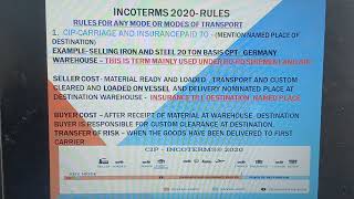 Practical Training8  incoterm 2020 CPTCIPCFR and CIF explanation [upl. by Anihsat210]