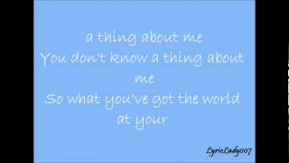 Mr Know It All  Kelly Clarkson lyrics [upl. by Frants740]