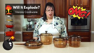 Visions Cookware  Will It Explode  80s Glass Pots and Pans [upl. by Eidnak677]